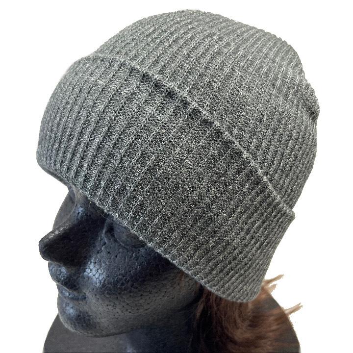 fuc ニット帽 ネイビー グレー ビーニー 手編みニット帽 【ネイビー✕グレー】【レッド✕ベージュ】バイ
