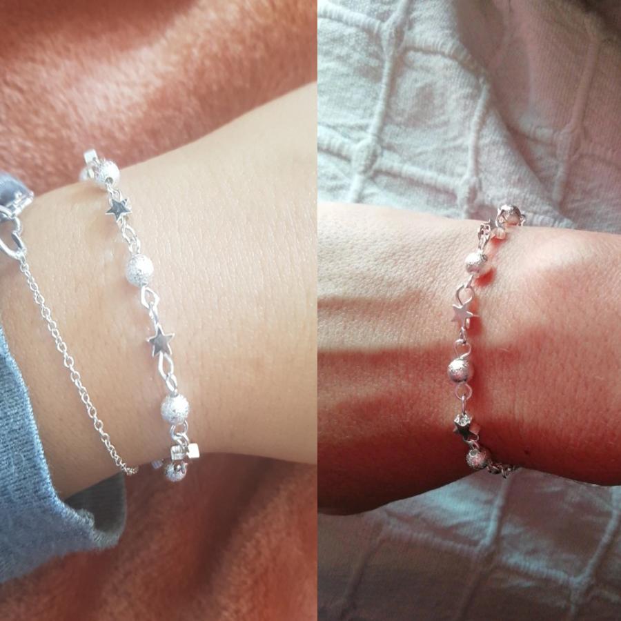 ブレスレット アクセサリー レディース シルバー 星 スター STAR 丸