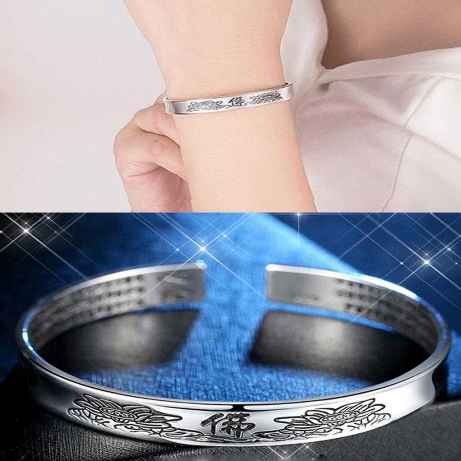 バングル ブレス シルバー 佛 蓮花 般若心経 999 レディース 蓮 アンティーク調 ヴィンテージ調 エスニック お守り 仏 仏蓮 仏教 カフブレスレット :bres-025:ちゅらネット にふぇーでーびる - 通販 - Yahoo!ショッピング バングル ブレス シルバー 佛 蓮花 般若心経 999 レディース 蓮 アンティーク調 ヴィンテージ調 エスニック お守り 仏 仏蓮 仏教 カフブレスレット :bres-025:ちゅらネット にふぇーでーびる - 通販 - Yahoo!ショッピング