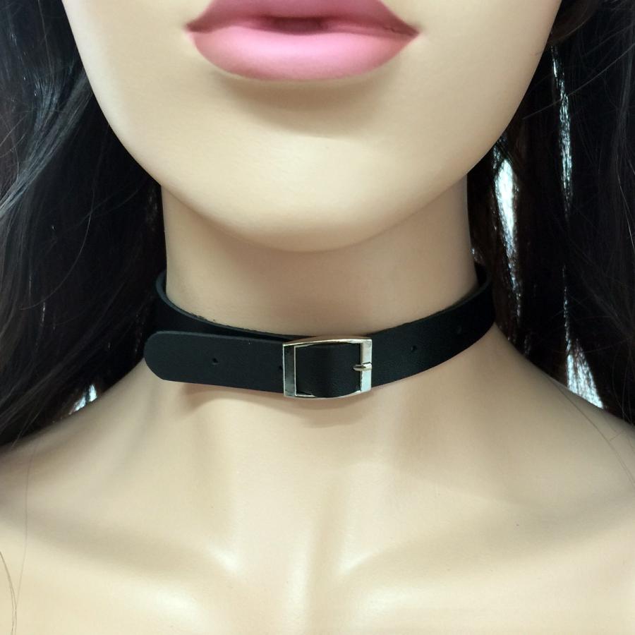 ネックレス アクセサリー チョーカー レディース メンズ 革 レザー レザーチョーカー ベルト バックル ユニセックス アクセ V系 パンク Chork 003 ちゅらネット にふぇーでーびる 通販 Yahoo ショッピング