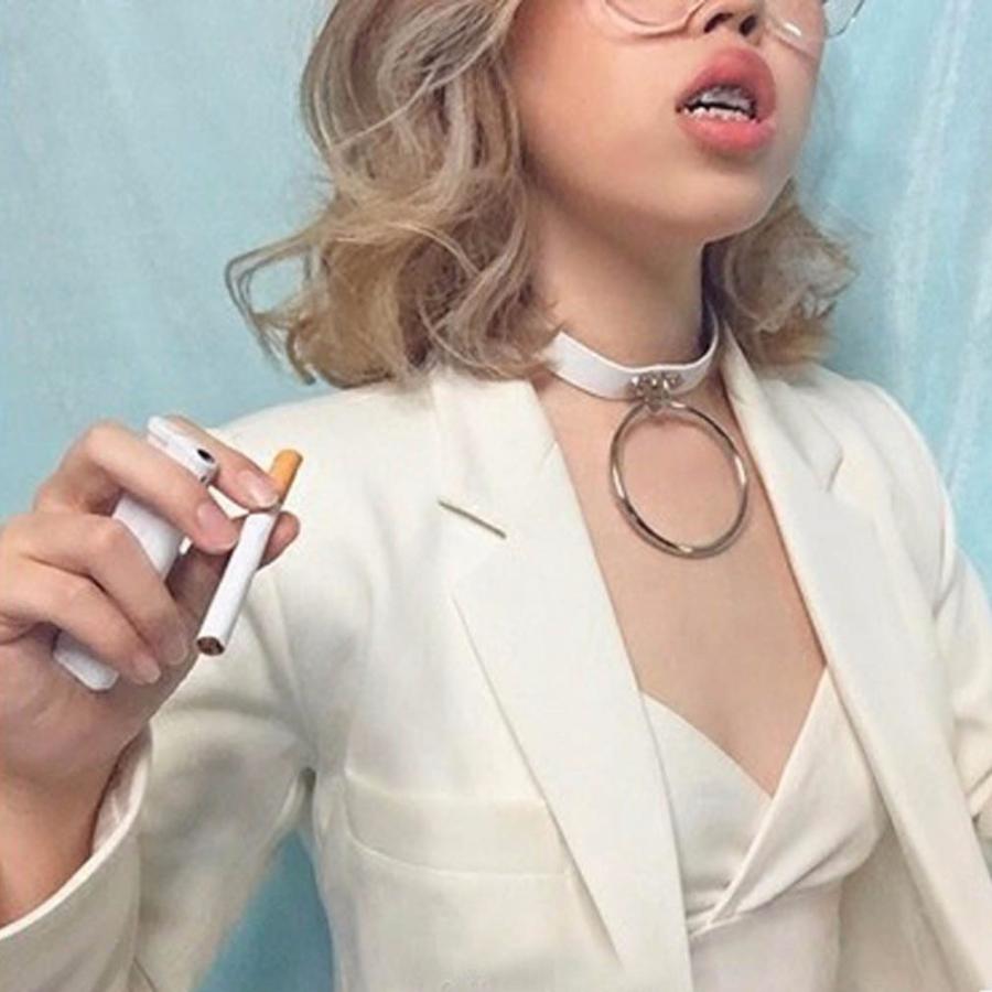 チョーカー ネックレス アクセサリー 大きな オープンリング ビッグリング 1連リング サークルリング レザーチョーカー レディース パンク ゴス V系 Chork 040 ちゅらネット にふぇーでーびる 通販 Yahoo ショッピング