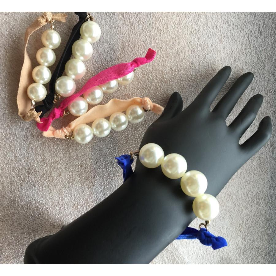 4連パール ヘアゴム ブレス 大粒パールヘアゴム ヘアアクセサリー まとめ髪 ヘアアレンジ 髪留め Hairacc 005 ちゅらネット にふぇーでーびる 通販 Yahoo ショッピング