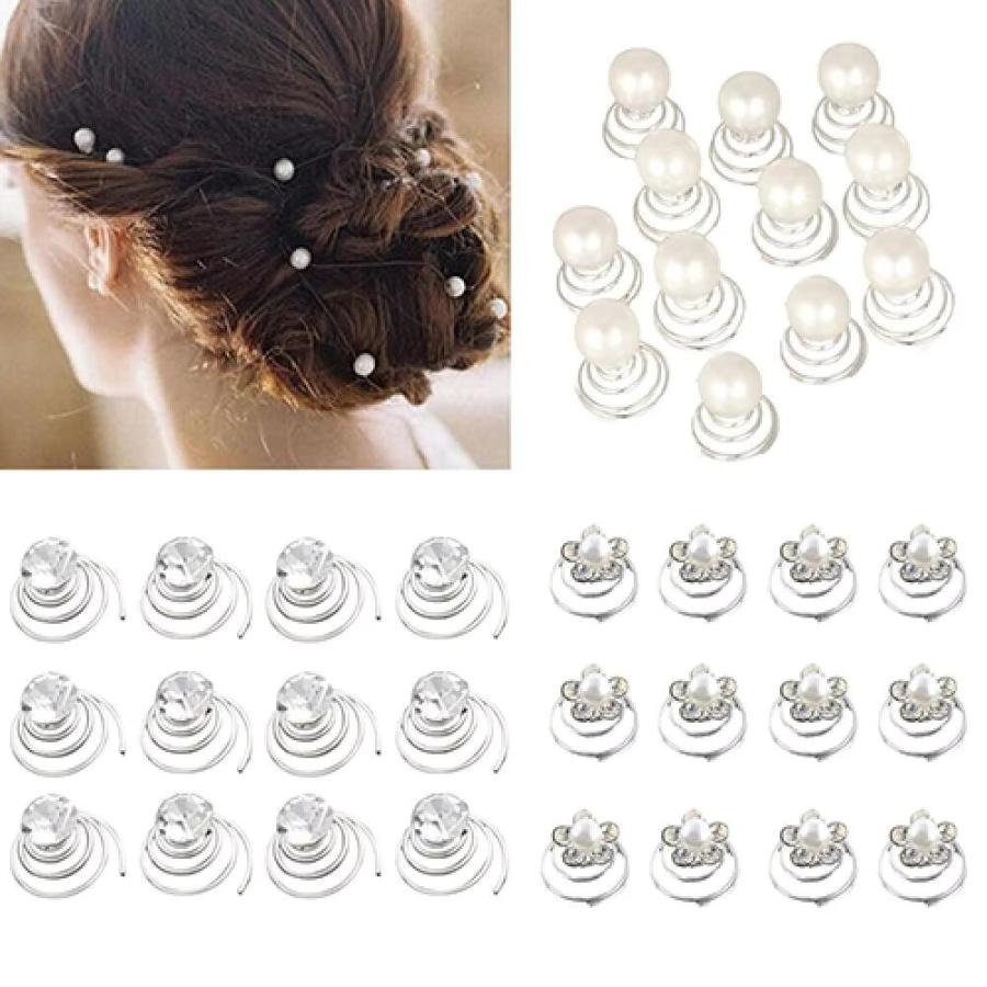 スクリューヘアピン 6本セット フラワー ストーン パール ヘアピアス クリップ お団子ヘア まとめ髪 ピン アレンジヘア ゆるふわヘア こなれヘア ハーフアップ Hairacc 010 ちゅらネット にふぇーでーびる 通販 Yahoo ショッピング