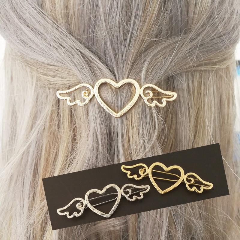 限定価格セール！】 2個セット ヘアアクセサリー ヘアピン 天使の羽 ゆめかわ バレッタ 328 s