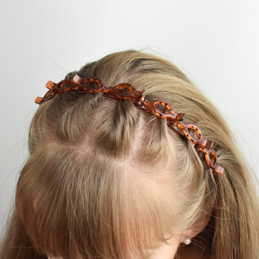 カチューシャ クリップ付 編み込み風 ツイスター ヘアアクセサリー レディース メンズ ヘアアクセ 髪留め まとめ髪 かわいい ユニセックス|chura-net|19