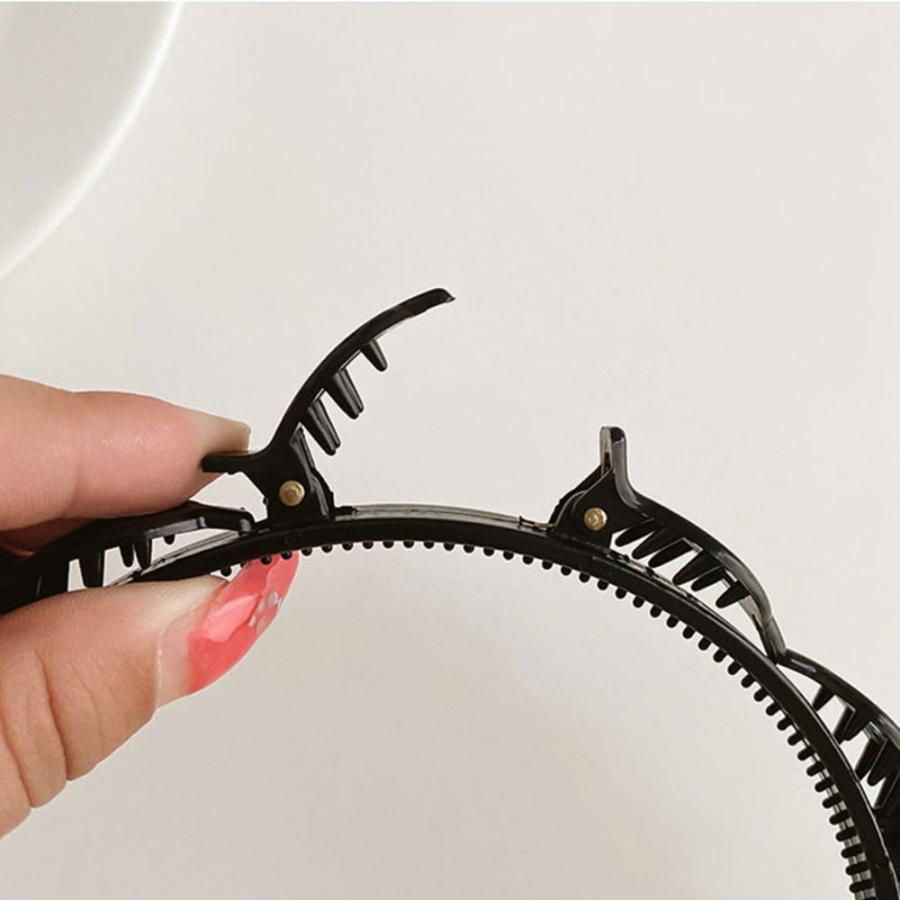 カチューシャ クリップ付 編み込み風 ツイスター ヘアアクセサリー レディース メンズ ヘアアクセ 髪留め まとめ髪 かわいい ユニセックス|chura-net|09
