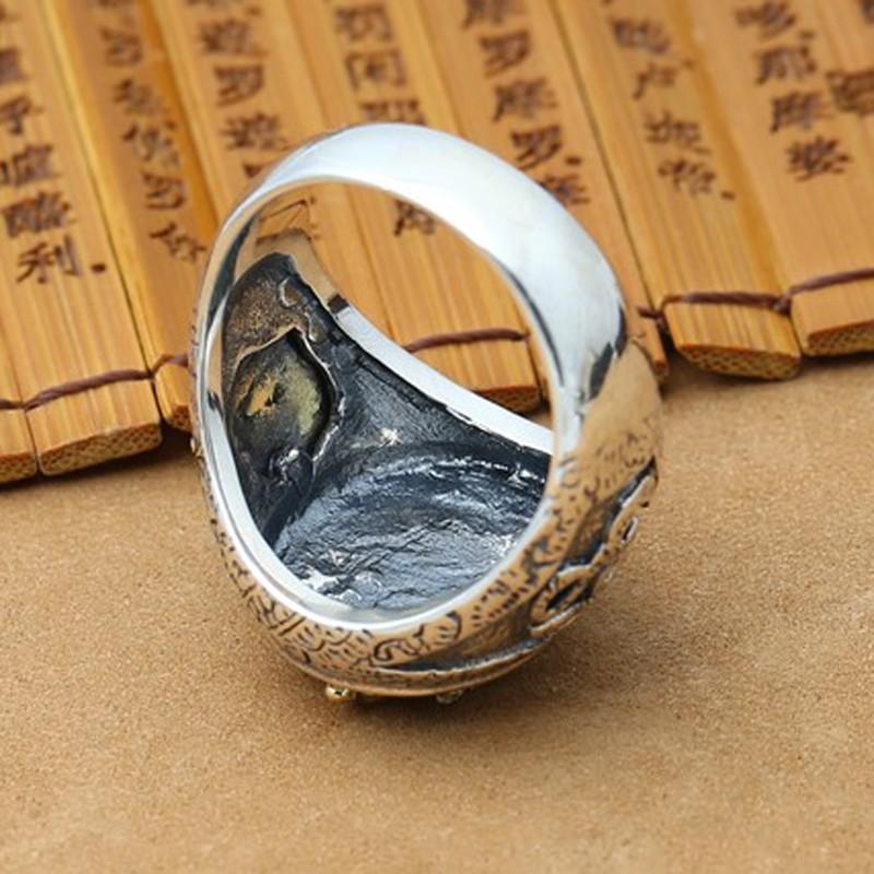 大注目】 指輪 メンズ リング シルバー 王冠 ビンテージ レッド 20号