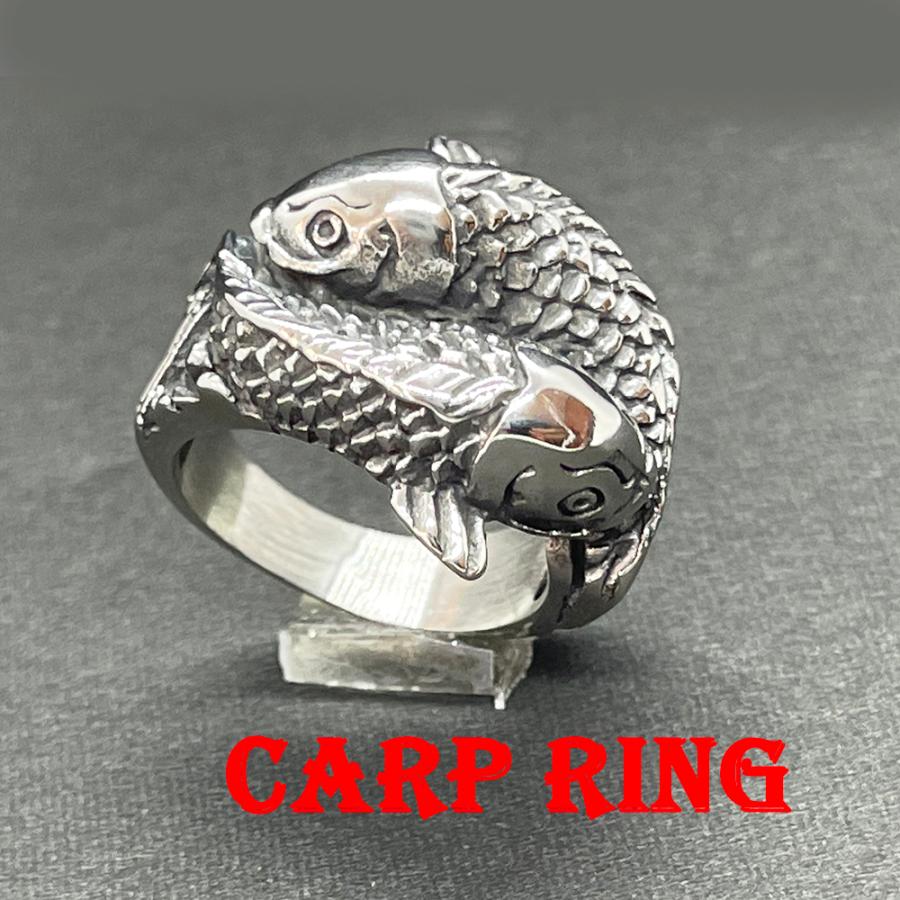 新品未使用品】リング 指輪 鯉 コイ 魚 海 川 | fpac.com.br