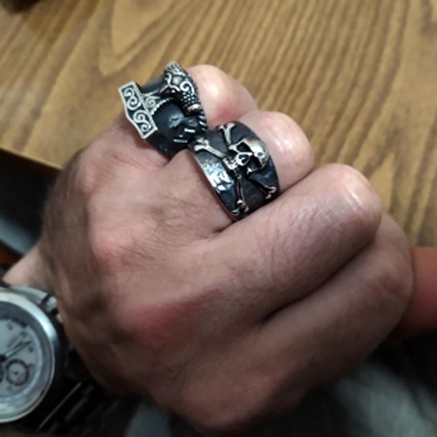 指輪 リング メンズ スカル 髑髏 骸骨 スカルボーン ドクロマーク デス テンプル騎士団 クロスボーン バイキング 海賊 指輪 Macc 255 ちゅらネット にふぇーでーびる 通販 Yahoo ショッピング