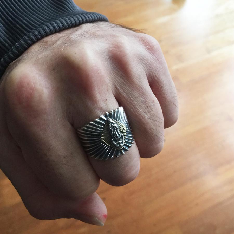 メンズ リング 指輪 S925 シルバー リング 聖母マリア 平打ち ルード系 メキシコ リング 銀製 アクセサリー Macc 306 ちゅらネット にふぇーでーびる 通販 Yahoo ショッピング