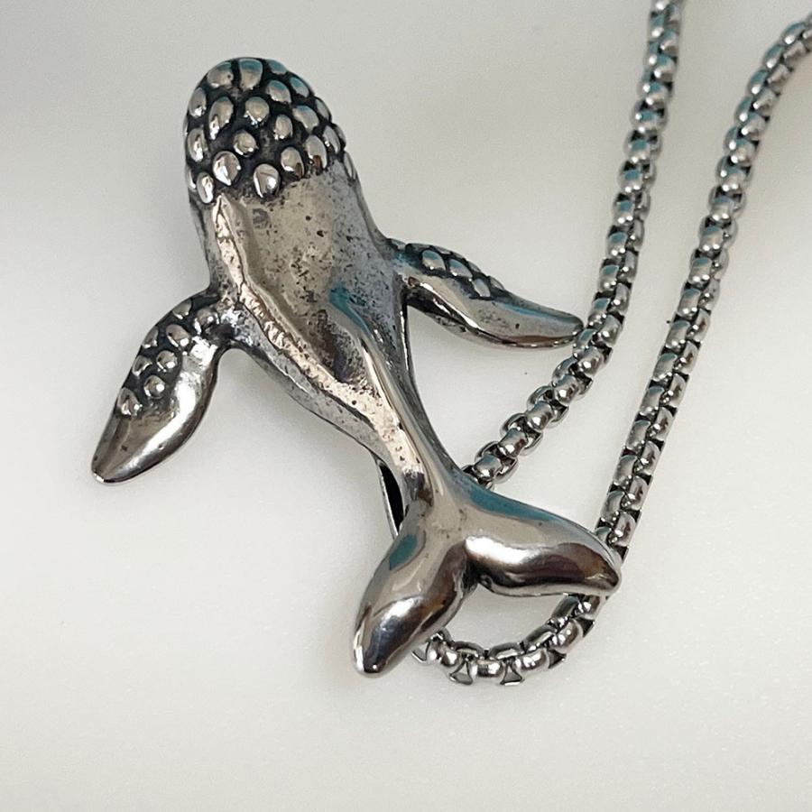 クジラ ネックレス ビーズ アクセサリー ペンダント クジラ K18YG ダイヤ ペンダント ネックレス 【f204-k18yg