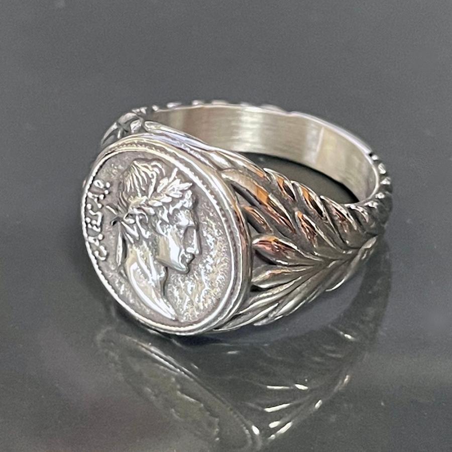 リング ジュリアス・シーザー カエサル 指輪 古代ローマ皇帝 アンティーク ステンレス メンズ アクセサリー :macc-445:ちゅらネット  にふぇーでーびる - 通販 - Yahoo!ショッピング