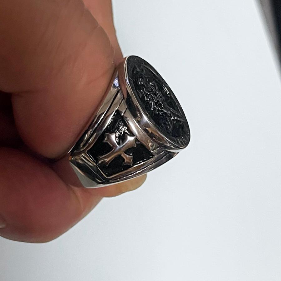 US9号 JP約19号【大天使】【ミカエル】【指輪】【リング】【男女兼用】 US9号 JP約19号【大天使】【ミカエル】【指輪】【リング】【男女