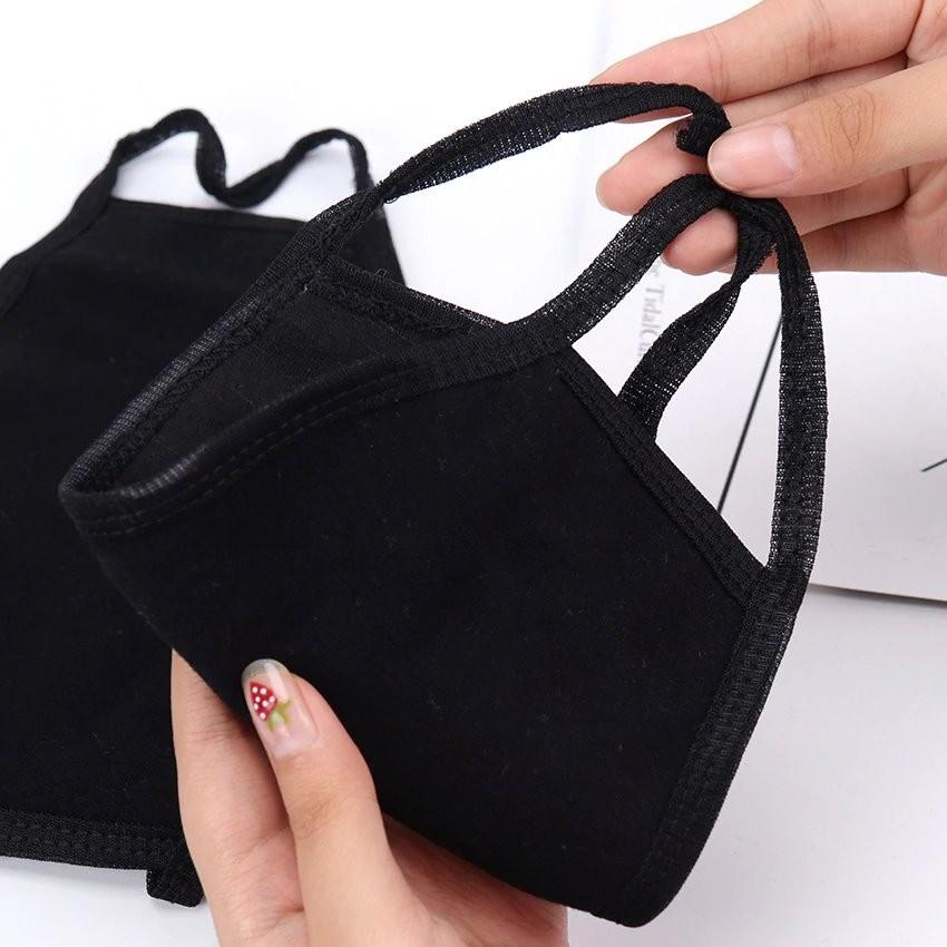 黒マスク 2枚セット ブラックマスク 布マスク マスク 洗える 薄手