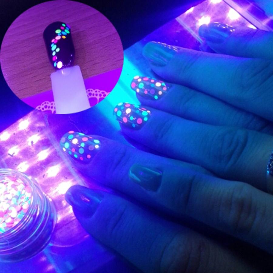 ネイルパーツ 夜光 ネイル グリッター チップ レジン ネイルアート 埋め込み デコネイル 3dネイル ラウンド ブラックライト ケース入り Nail 013 ちゅらネット にふぇーでーびる 通販 Yahoo ショッピング