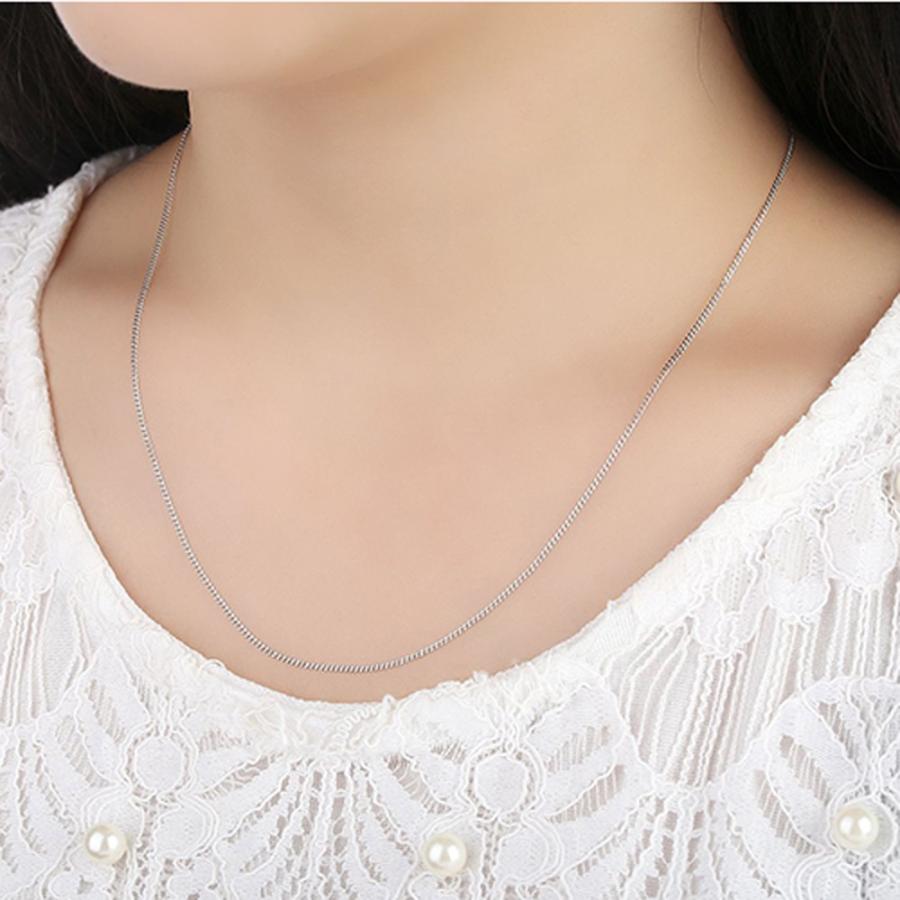 ネックレス チェーン アクセサリー シルバー キラキラ光る 50cm 通販 ネックレス チェーン アクセサリー シルバー キラリキラリ 50cm
