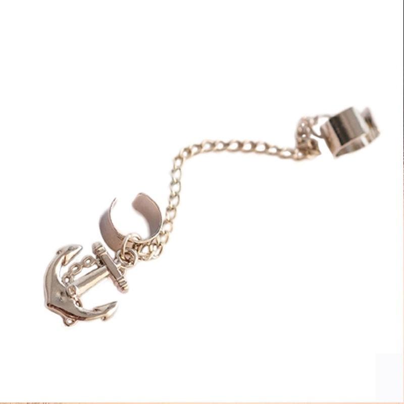 イヤーカフ チェーン 錨 アンカー イカリ 鎖 ゴールド シルバー 片耳用 ノンホール イヤークリップ 海 アクセサリー ピアスホール不要 Piace 034 ちゅらネット にふぇーでーびる 通販 Yahoo ショッピング