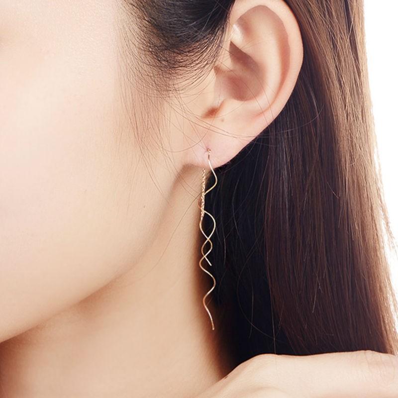 ピアス スパイラルピアス アメリカンピアス ロングピアス チェーンピアス アクセサリー 両耳用 シンプル レディース :piace-036:ちゅらネット にふぇーでーびる 通販 クリップ ピアス ロング シルバー 蝶 バタフライ 両耳セット