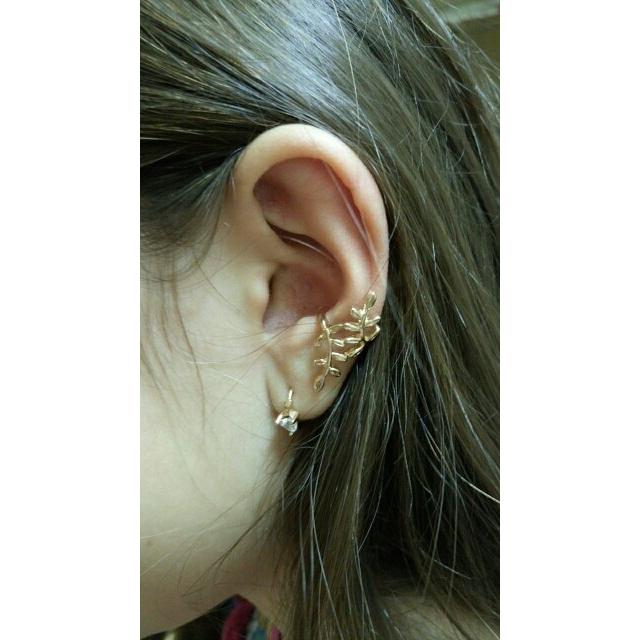 イヤーカフ 葉 リーフ ボタニカル ゴールド シルバー アクセサリー 