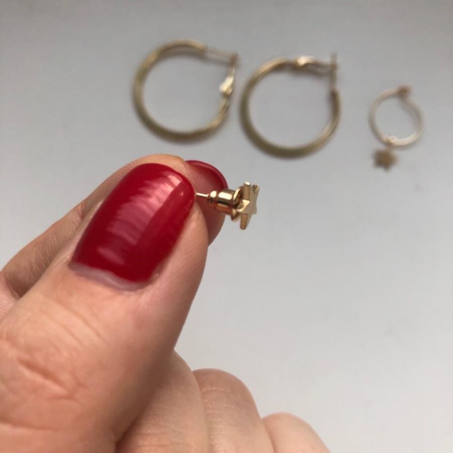 【ちーころさん専用】STAR JEWELRY 星型 フープ ピアス セット ちーころさん専用】STAR JEWELRY 星型 フープ ピアス セット