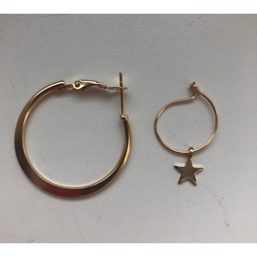 ピアス レディース ゴールド フープピアス 星 スター 4個セット