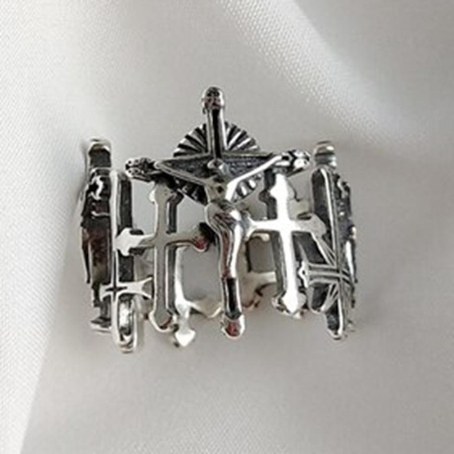 聖品 十字架 アンティーク ロザリオリング イエスキリスト クリスマス 聖品 十字架 アンティーク ロザリオリング イエスキリスト