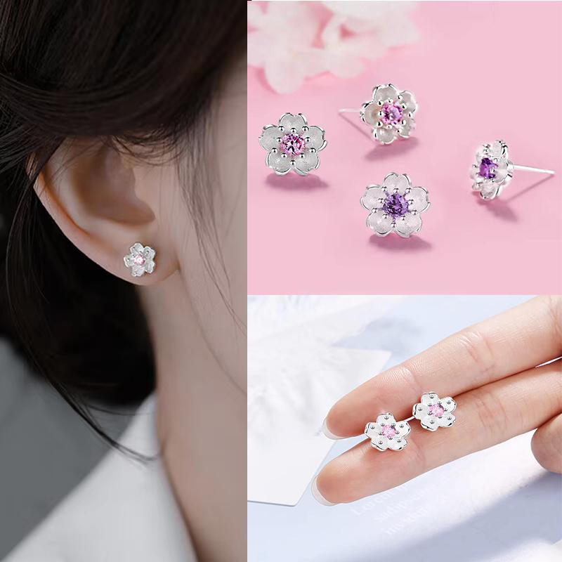 ピアス シルバー 桜 さくら チェリーブロッサム スタッド