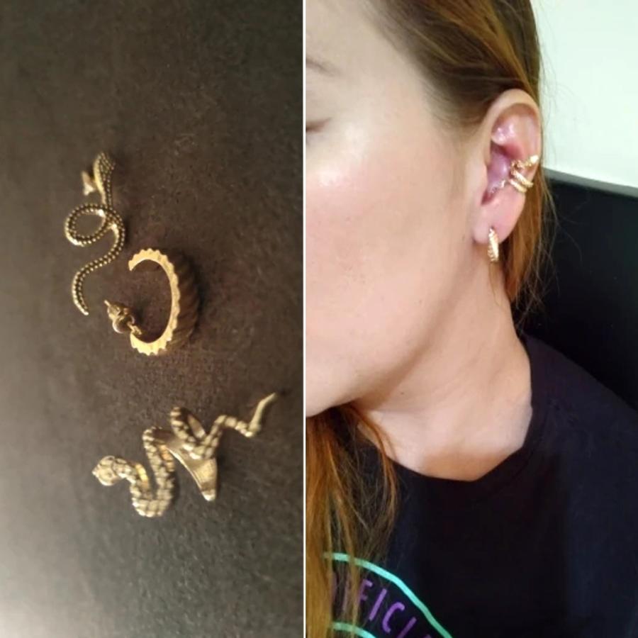 NOUE 3点セット　左ピアス×2 イヤーカフ×1 18k ゴールド　金 NOUE 3点セット 左ピアス×2 イヤーカフ×1 18k ゴールド 金 NOUE 3