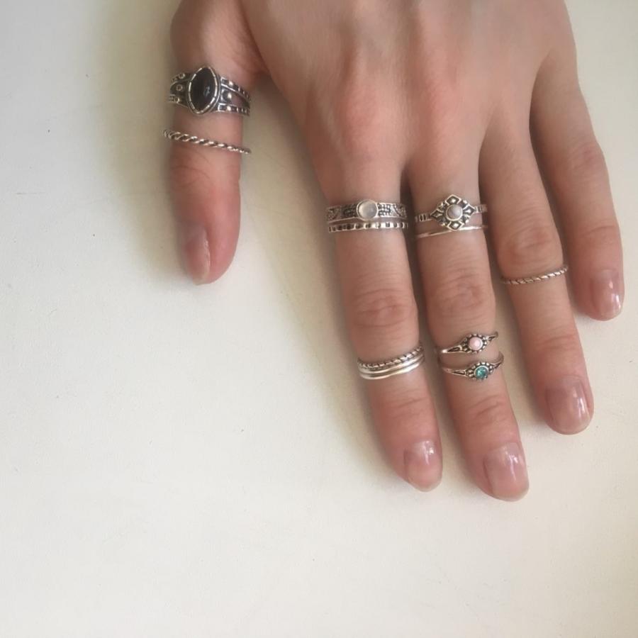 【vintage】シルバー製リング　指輪　12点　セット売り リング 指輪 レディース 12個セット ゴールド シルバー ストーン