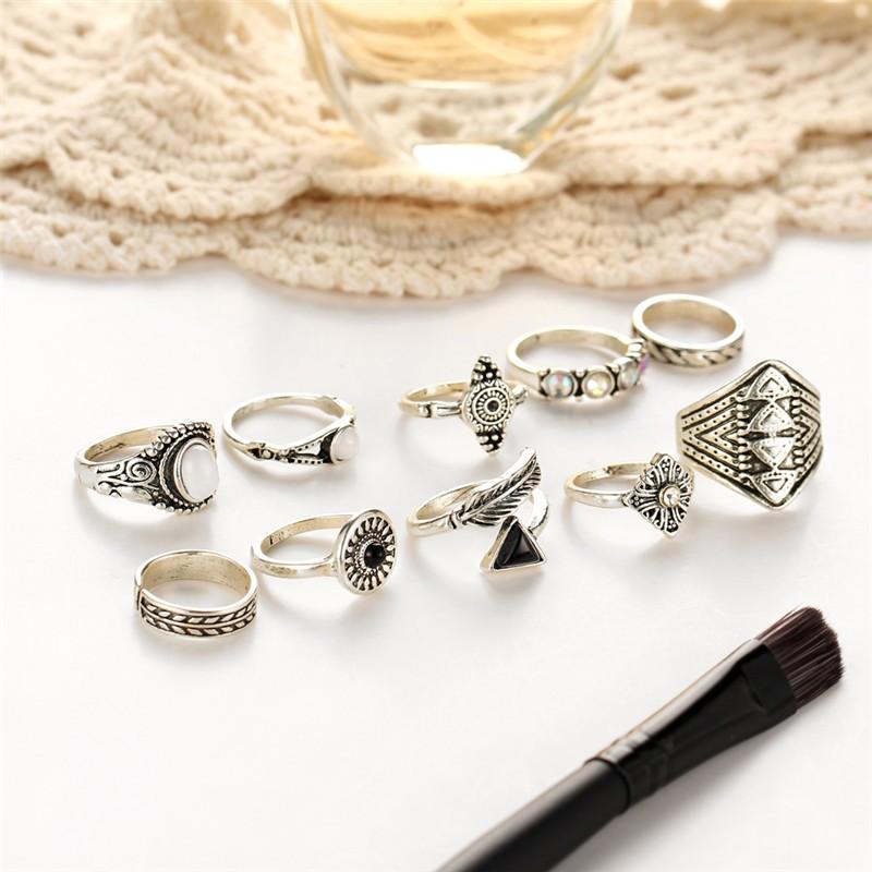 指輪 リング 10個セット アクセサリー レディース オパール 指輪 リング 10個セット アクセサリー レディース オパール