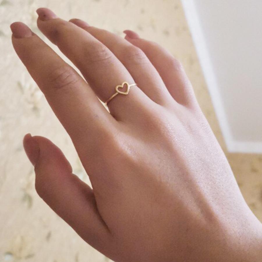 【希少品】JA ジュンアシダ　18K ゴールドリング　オープンハート k18 ハート リング 地金 オープンハート K18 ゴールド YG PG WG