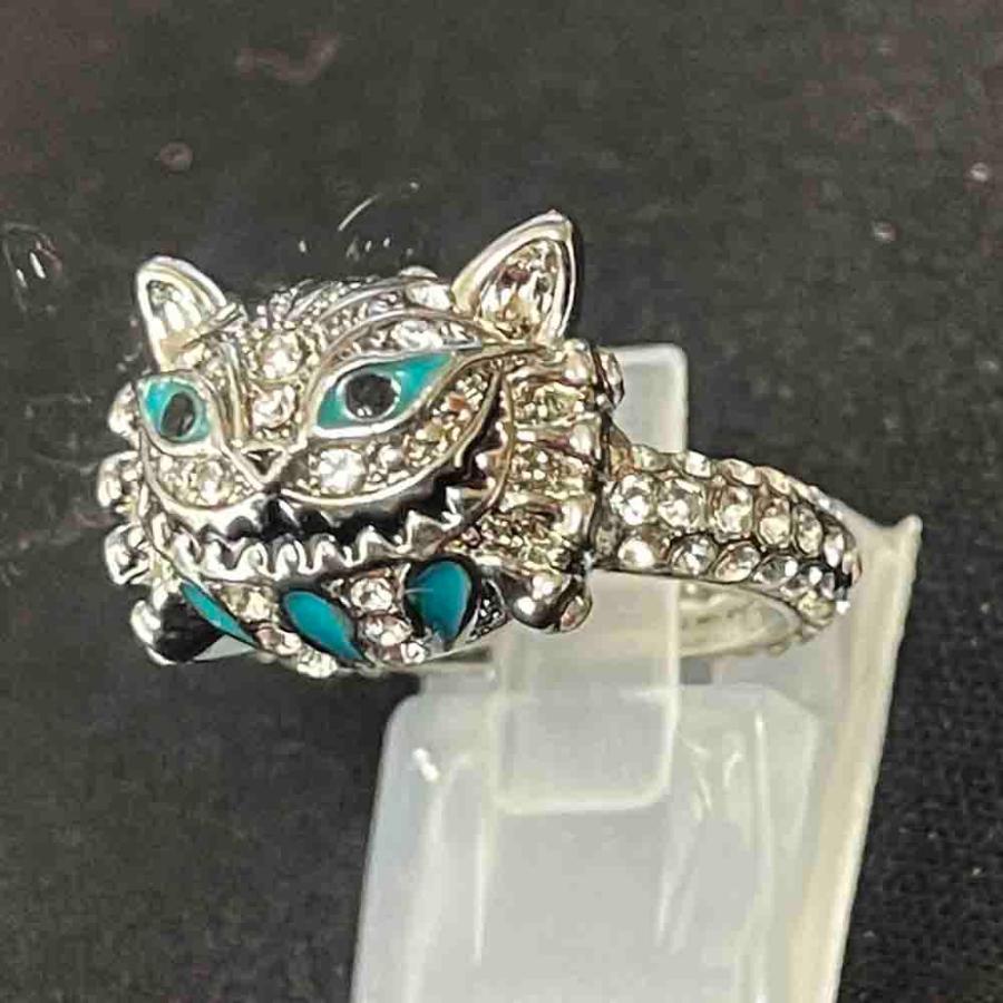 リング 指輪 化け猫 もののけ お化け ねこ 猫 妖怪 ジルコニア CZ