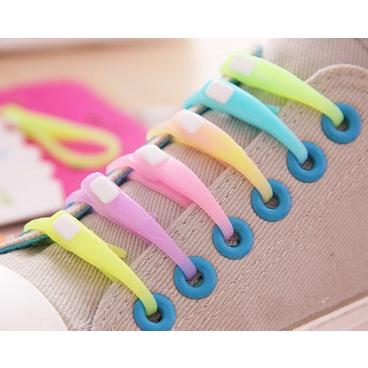パステルカラー 結ばない靴ひも シリコン靴ひも 同色6本セット 伸縮 ワンタッチ 靴紐 シューレース Shoeac 011 ちゅらネット にふぇーでーびる 通販 Yahoo ショッピング