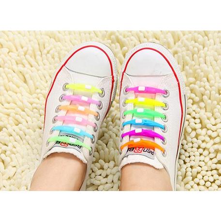 パステルカラー 結ばない靴ひも シリコン靴ひも 同色6本セット 伸縮 ワンタッチ 靴紐 シューレース Shoeac 011 ちゅらネット にふぇーでーびる 通販 Yahoo ショッピング