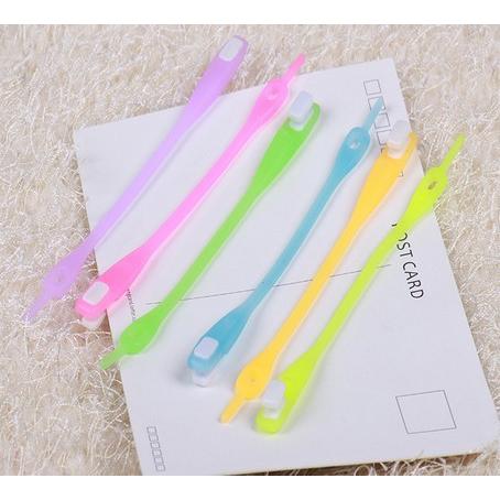 パステルカラー 結ばない靴ひも シリコン靴ひも 同色6本セット 伸縮 ワンタッチ 靴紐 シューレース Shoeac 011 ちゅらネット にふぇーでーびる 通販 Yahoo ショッピング