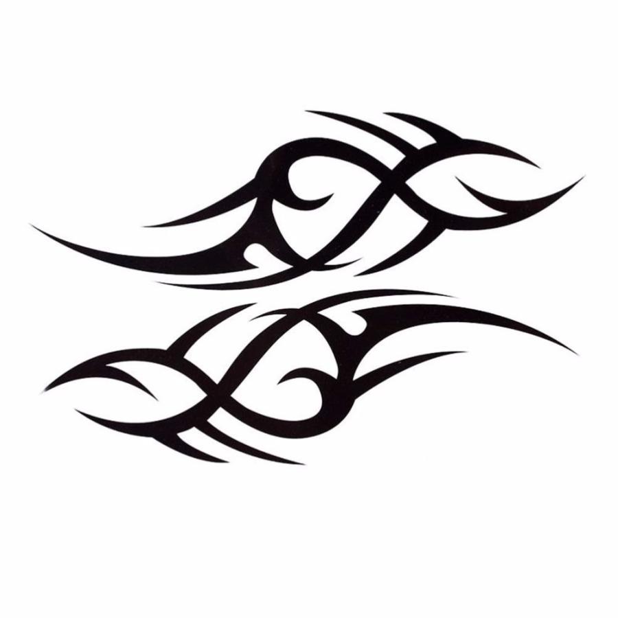 タトゥーシール トライバル トーテム モノクロ 白黒 防水 リアル 本物 ボディーアート ボディーシール タトゥー Tatoo オマケ付 Tatoo 004 ちゅらネット にふぇーでーびる 通販 Yahoo ショッピング