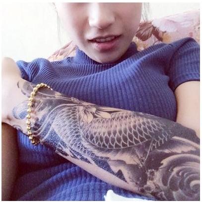 タトゥーシール 超リアル 12枚セット 防水 刺青 墨 ボディシール 大判