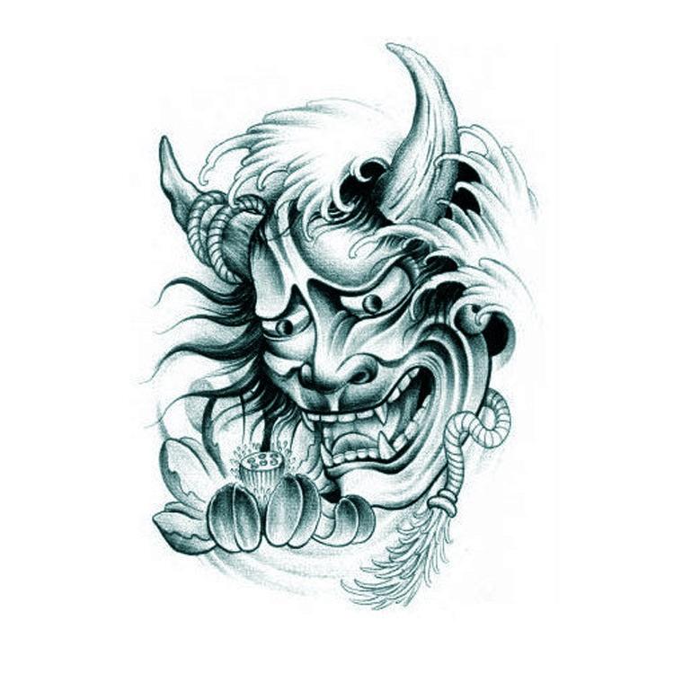 般若 刺青 防水 タトゥーシール モノクロ Tatoo 鬼 蓮 ボディーシール超リアル タトゥーシール ボディーアート タトゥー Tatoo オマケ付 Tatoo 031 ちゅらネット にふぇーでーびる 通販 Yahoo ショッピング