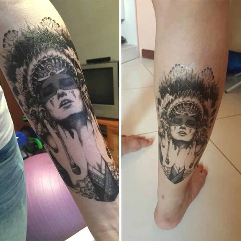 タトゥーシール 防水 大判 女性 女性 インディアン 古代 アメリカン ネイティブ ボディシール 入れ墨 刺青 ボディアート タトゥー シール リアル オマケ付 Tatoo 044 ちゅらネット にふぇーでーびる 通販 Yahoo ショッピング