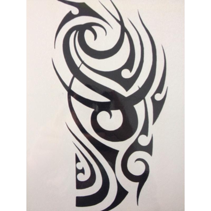 タトゥーシール リアル 腕 トライバル モノクロ 刺青 ボディシール 転写 ボディーシール 超リアル タトゥーシール ボディーアート タトゥー TATOO オマケ付 |  | 03