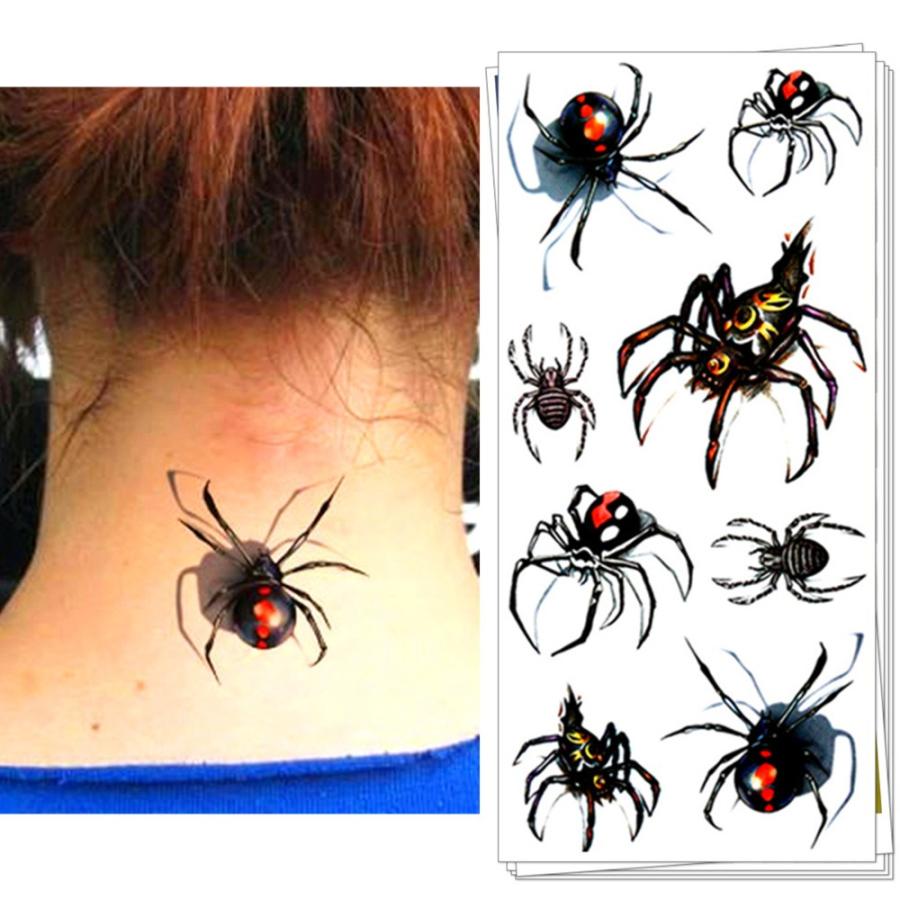 タトゥーシール 本物 3d くも 蜘蛛 スパイダー ボディシール Tatoo 入れ墨 刺青 転写 防水 オマケ付 ハロウィン イベント きもかわ フェス Tatoo 085 ちゅらネット にふぇーでーびる 通販 Yahoo ショッピング