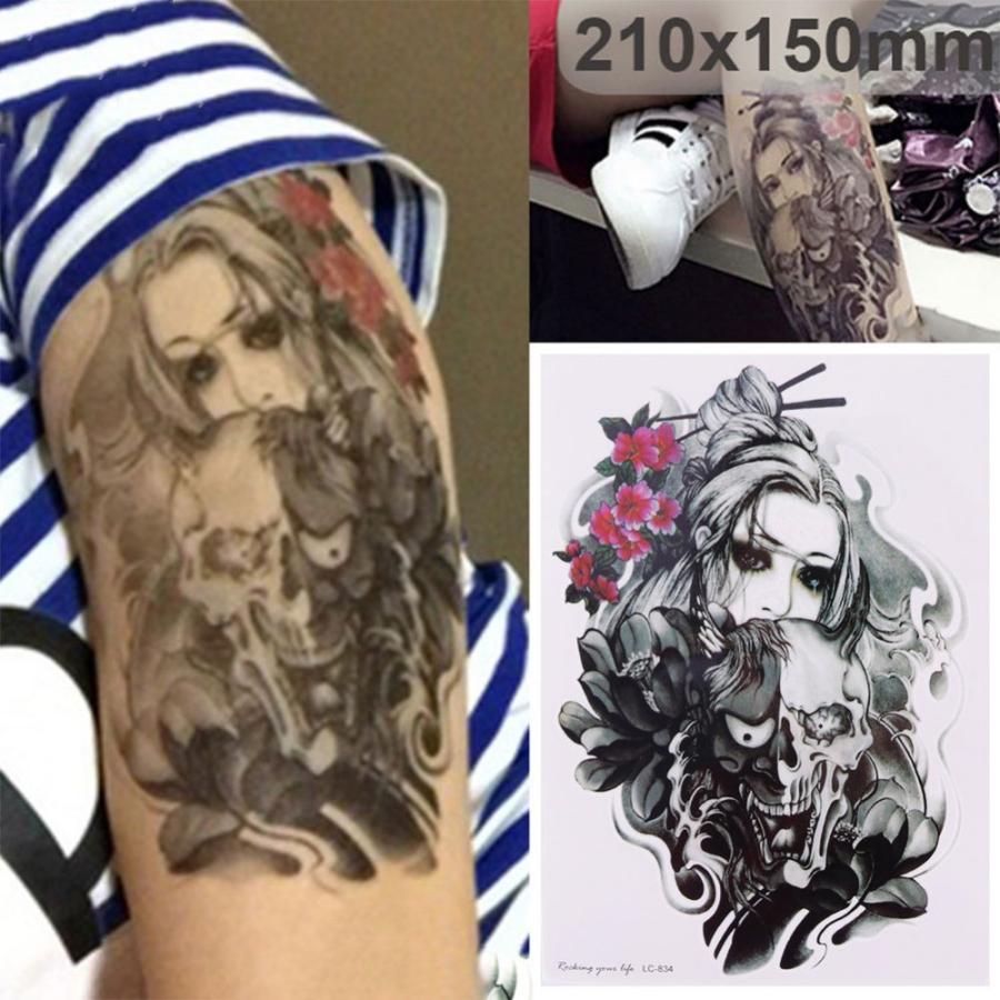 タトゥーシール 防水 般若 女性 和柄 和風 リアル ボディーアート ボディーシール タトゥー デカール Tatoo 刺青 入れ墨 オマケ付 Tatoo 142 ちゅらネット にふぇーでーびる 通販 Yahoo ショッピング