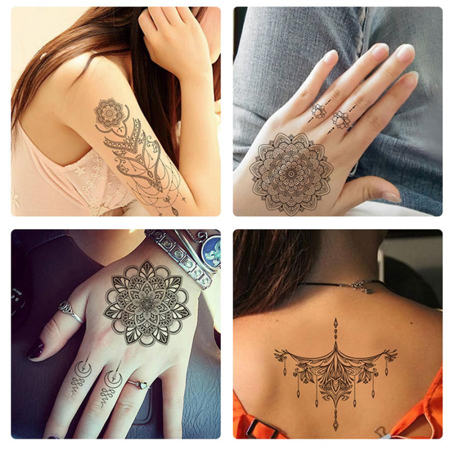 タトゥーシール 防水 大判 花 ライン ヘナ フラワー ヘナタトゥー J041 刺青 入れ墨 墨 隠す モノクロ 白黒 ボディアート タトゥー シール リアル オマケ付 Tatoo 187 ちゅらネット にふぇーでーびる 通販 Yahoo ショッピング