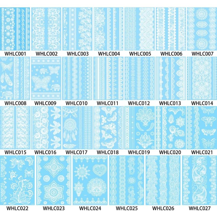 タトゥーシール ヘナ 防水 大判 ヘナタトゥー デカール ホワイト Whlcシリーズ 2 刺青 ウェディング 白 ボディアート タトゥー シール リアル オマケ付 Tatoo 203 ちゅらネット にふぇーでーびる 通販 Yahoo ショッピング