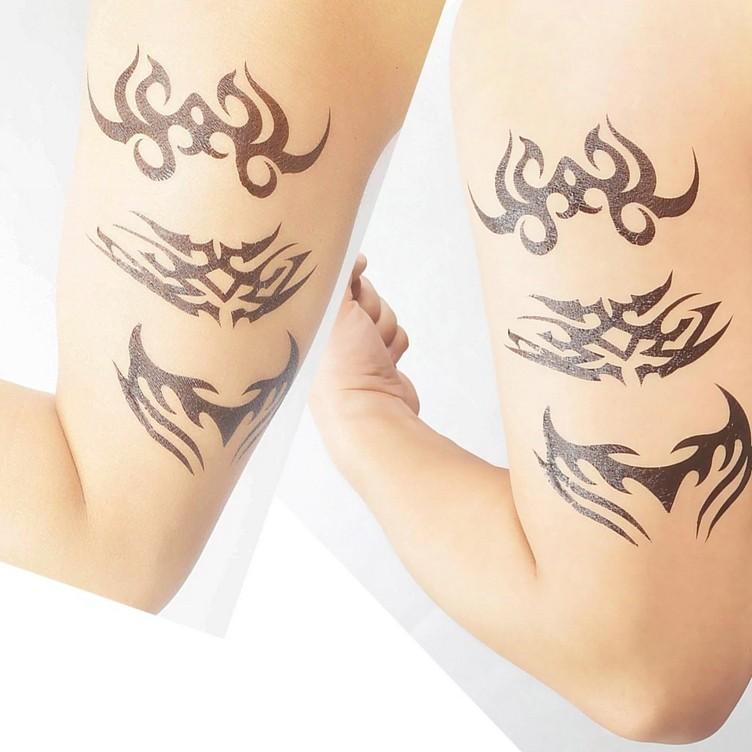 タトゥーシール リアル 本物 モノクロ 墨 トライバル 3種 トーテム 入れ墨 刺青 ボディシール 転写 ボディーシール ボディーアート タトゥー TATOO オマケ付 |  | 03