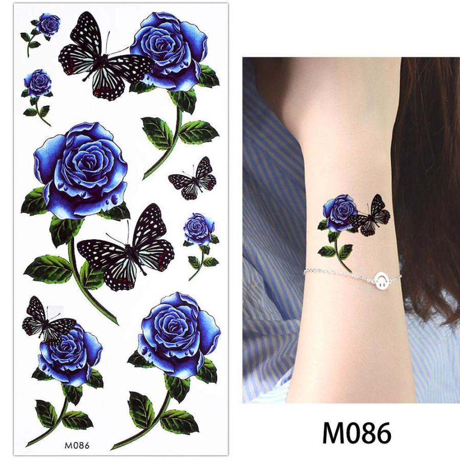 タトゥーシール No 41 刺青シール 薔薇 花柄 レディース 激安 大好き
