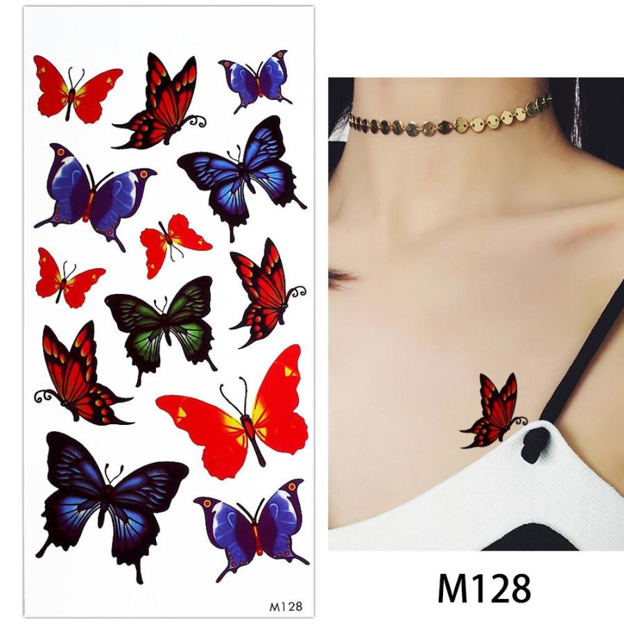 タトゥーシール おしゃれ 5枚セット Hセット 腕 足 花 薔薇 蝶 フラワー 刺青 入れ墨 防水 ヘナ タトゥー デカール フェイク 隠す シール リアル オマケ付 Tatoo 253 ちゅらネット にふぇーでーびる 通販 Yahoo ショッピング