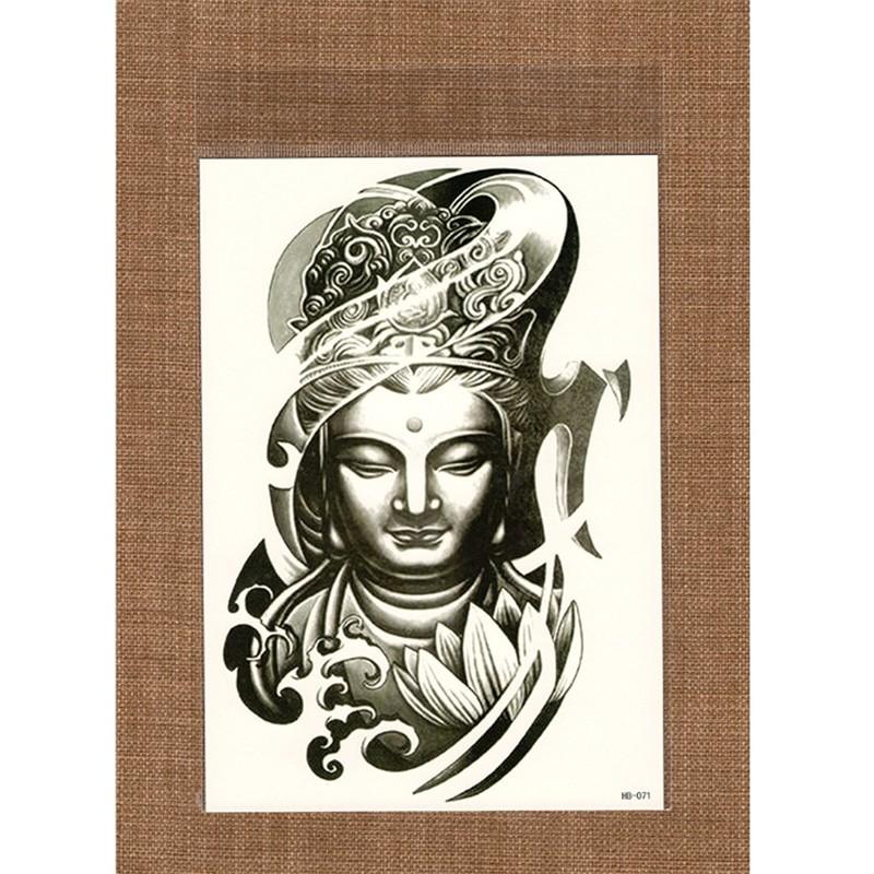 タトゥーシール 観音様 観音像 観音菩薩 仏像 ブッダ 仏様 ほとけ 仏 蓮 仏教 慈悲 リアル 入れ墨 刺青 ボディアート タトゥー シール 防水 オマケ付 |  | 01