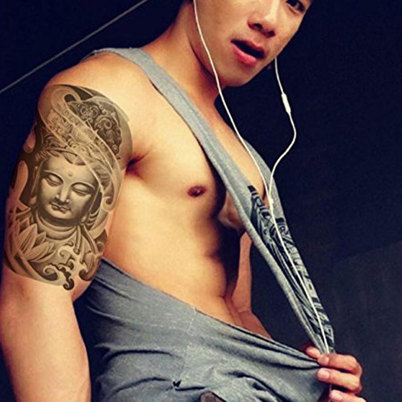 タトゥーシール 観音様 観音像 観音菩薩 仏像 ブッダ 仏様 ほとけ 仏 蓮 仏教 慈悲 リアル 入れ墨 刺青 ボディアート タトゥー シール 防水 オマケ付 |  | 10