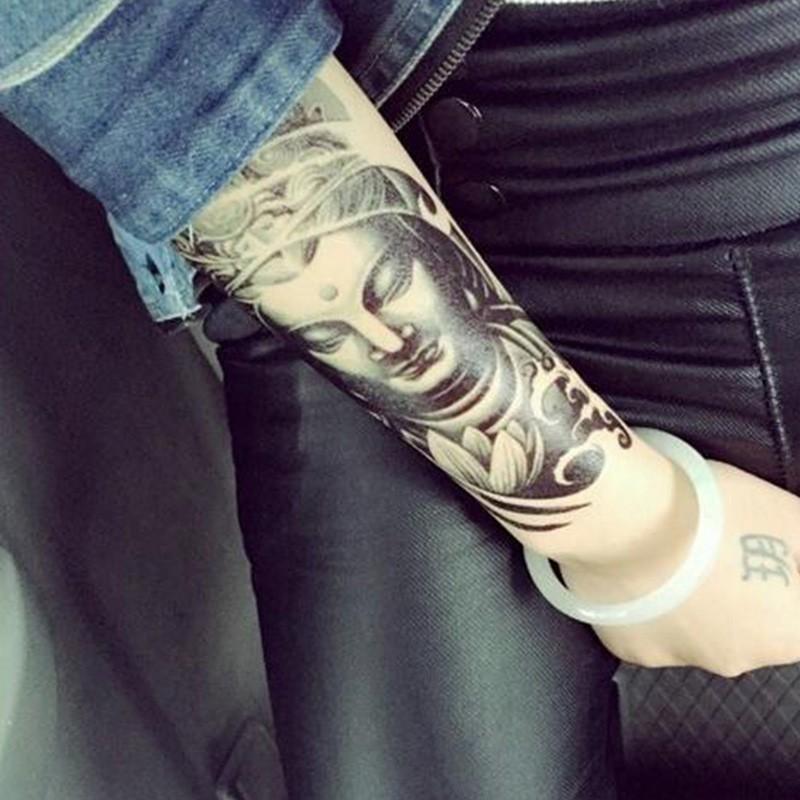 タトゥーシール 観音様 観音像 観音菩薩 仏像 ブッダ 仏様 ほとけ 仏 蓮 仏教 慈悲 リアル 入れ墨 刺青 ボディアート タトゥー シール 防水 オマケ付 |  | 14